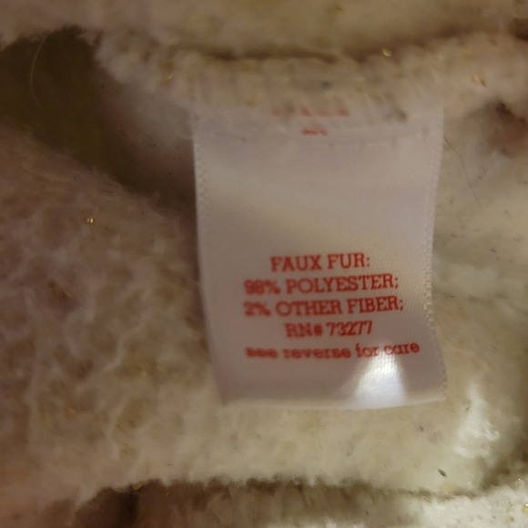 SO Faux Fur Hoodie Girls' Size Large 10-12 - Picture 6 of 6